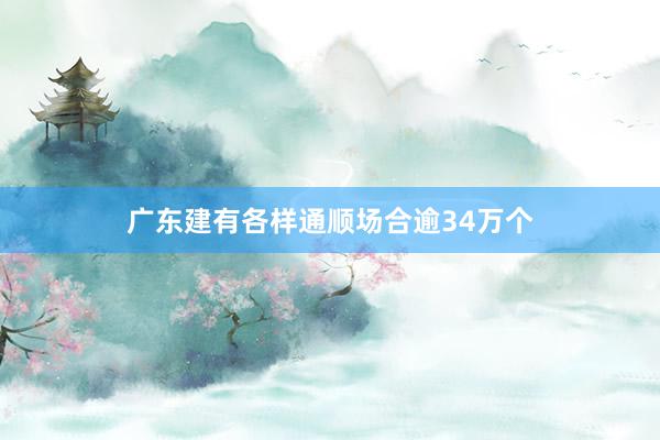 广东建有各样通顺场合逾34万个